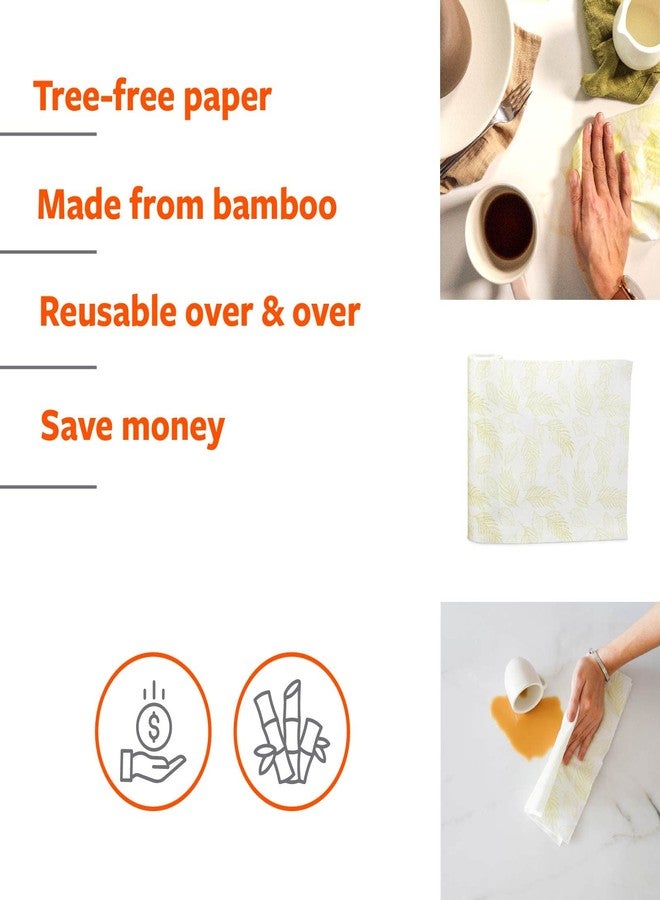 Full Circle Tough Sheets Reusable Plant-based Paper Towels – Super-Absorbent, Bamboo Towels - Multi-Use Cleaning Products - 30 Sheet Roll - Image 4